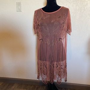 Free People sheer beaded dress